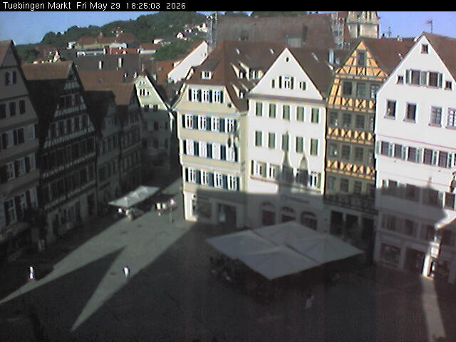 Archiv Foto Webcam Marktplatz Tübingen