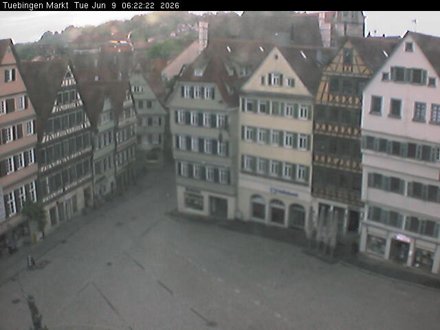 Archiv Foto Webcam Marktplatz Tübingen