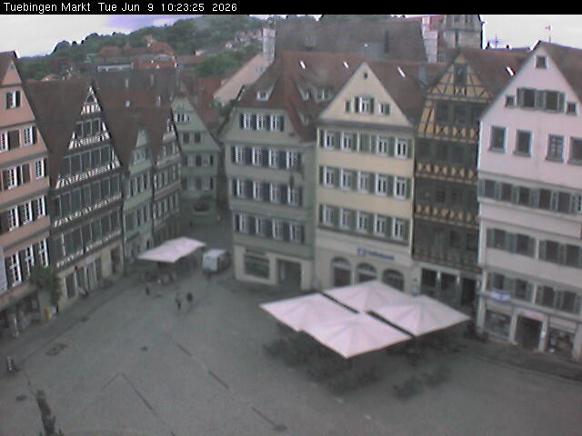 Archiv Foto Webcam Marktplatz Tübingen