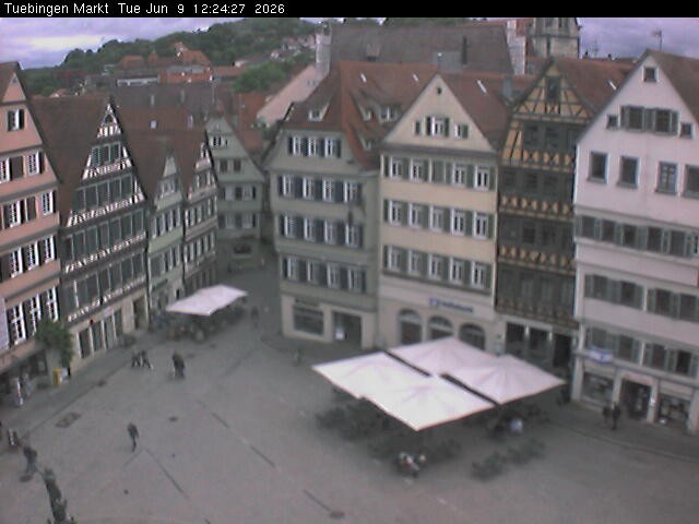 Archiv Foto Webcam Marktplatz Tübingen
