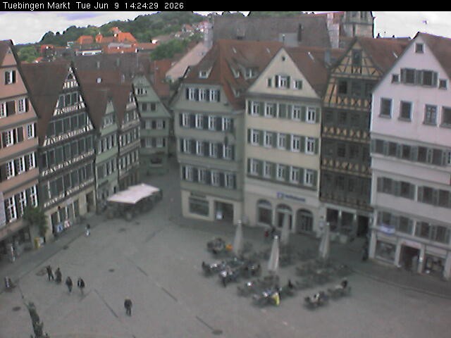 Archiv Foto Webcam Marktplatz Tübingen