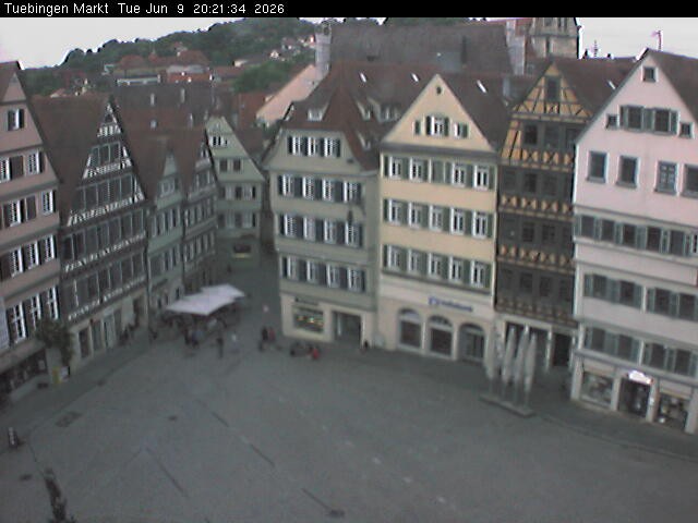 Archiv Foto Webcam Marktplatz Tübingen