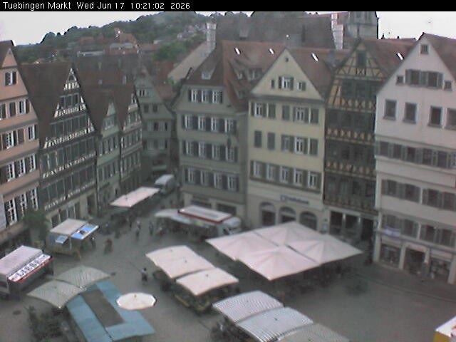 Archived image Webcam Town Square Tübingen