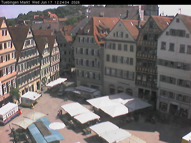 Archived image Webcam Town Square Tübingen