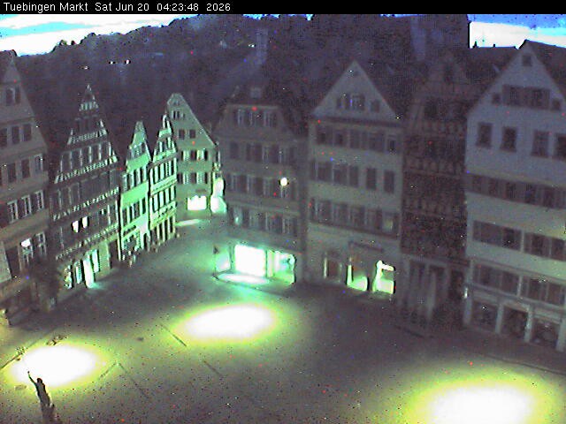 Archiv Foto Webcam Marktplatz Tübingen