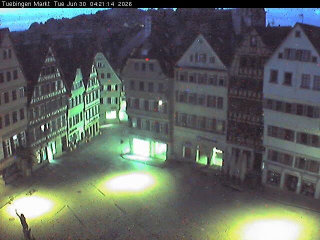 Archiv Foto Webcam Marktplatz Tübingen