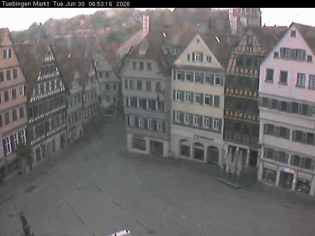 Archiv Foto Webcam Marktplatz Tübingen
