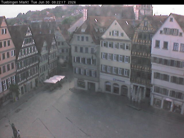 Archiv Foto Webcam Marktplatz Tübingen