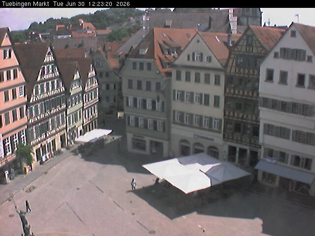 Archiv Foto Webcam Marktplatz Tübingen