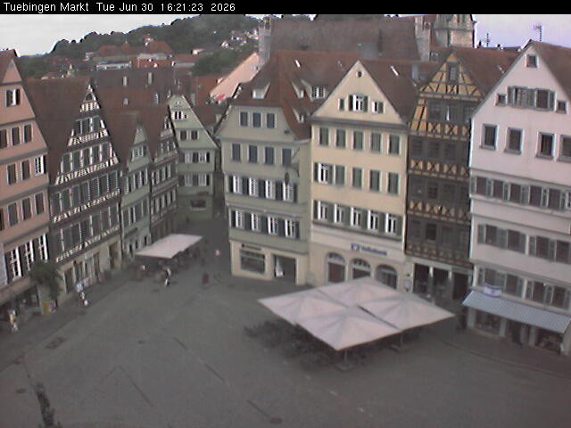 Archiv Foto Webcam Marktplatz Tübingen