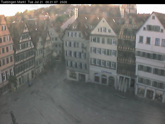 Archiv Foto Webcam Marktplatz Tübingen