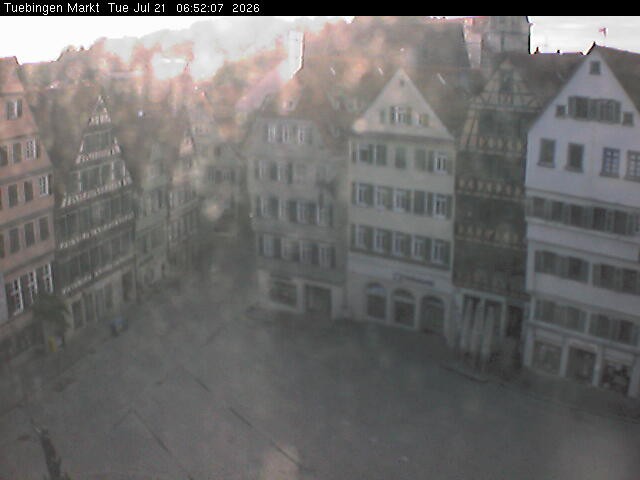 Archiv Foto Webcam Marktplatz Tübingen