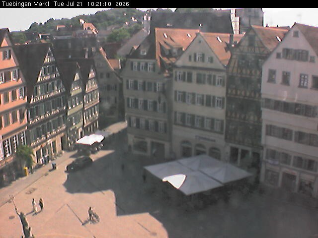 Archiv Foto Webcam Marktplatz Tübingen