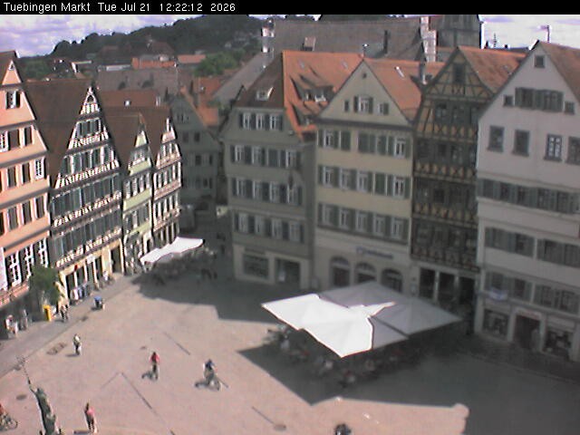 Archiv Foto Webcam Marktplatz Tübingen