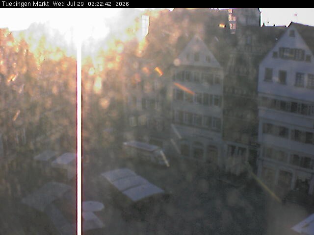 Archiv Foto Webcam Marktplatz Tübingen