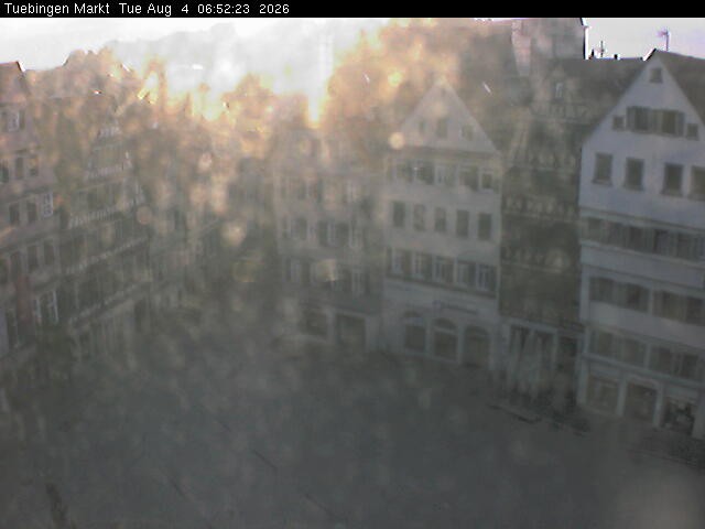 Archiv Foto Webcam Marktplatz Tübingen