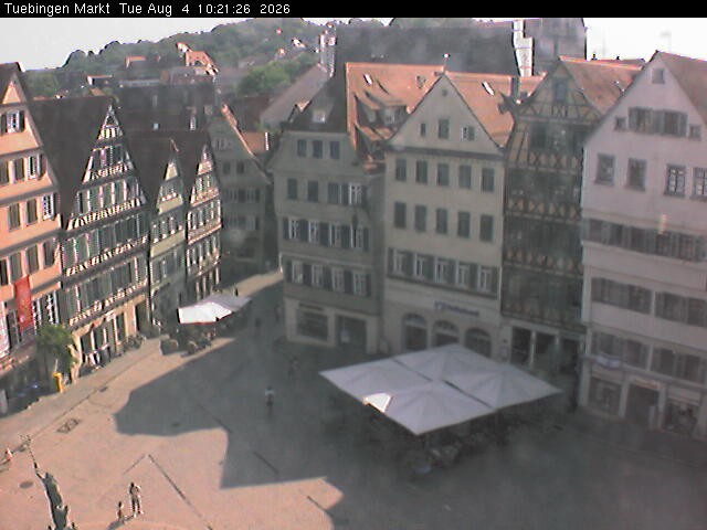 Archiv Foto Webcam Marktplatz Tübingen