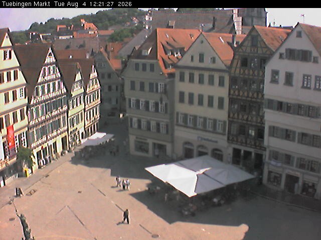 Archiv Foto Webcam Marktplatz Tübingen