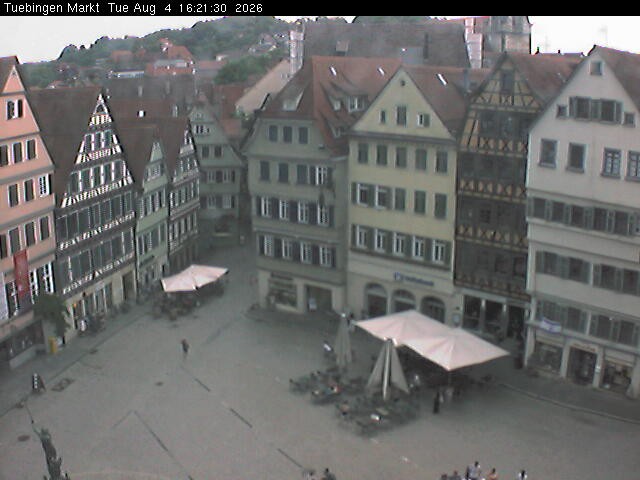 Archiv Foto Webcam Marktplatz Tübingen