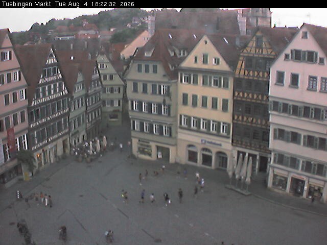 Archiv Foto Webcam Marktplatz Tübingen
