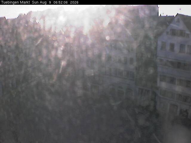 Archiv Foto Webcam Marktplatz Tübingen