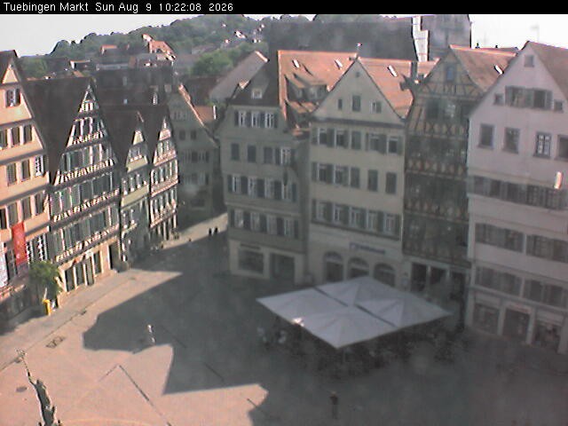 Archiv Foto Webcam Marktplatz Tübingen
