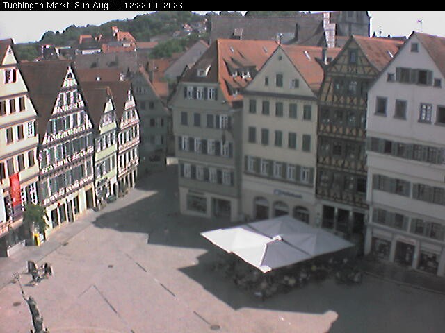 Archiv Foto Webcam Marktplatz Tübingen