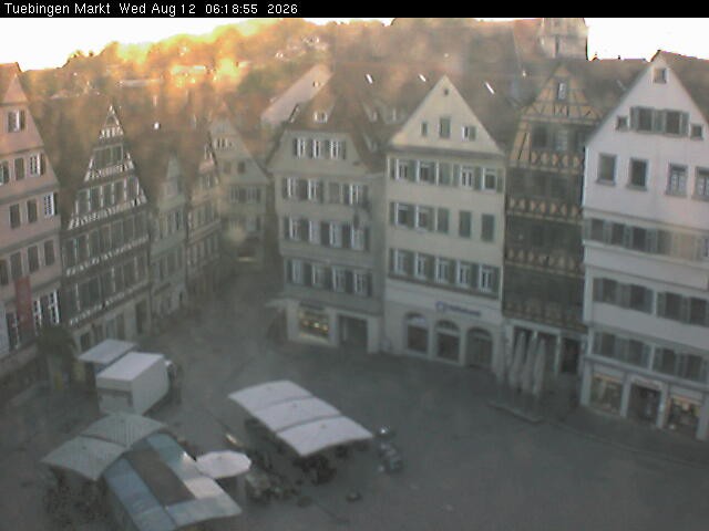 Archiv Foto Webcam Marktplatz Tübingen