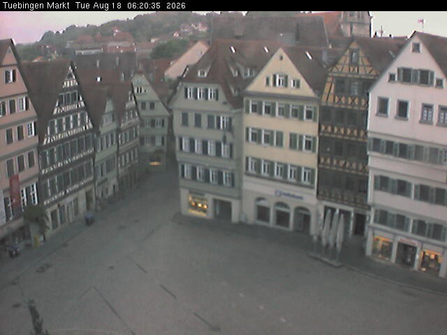 Archiv Foto Webcam Marktplatz Tübingen