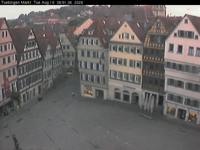 Archiv Foto Webcam Marktplatz Tübingen