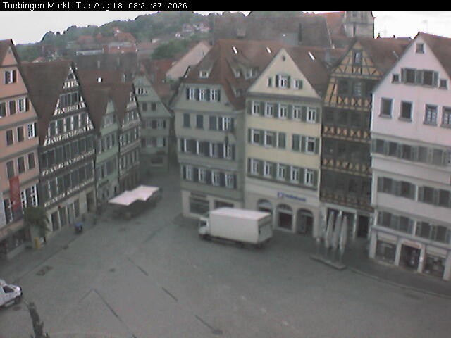 Archiv Foto Webcam Marktplatz Tübingen