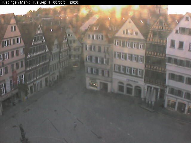 Archiv Foto Webcam Marktplatz Tübingen