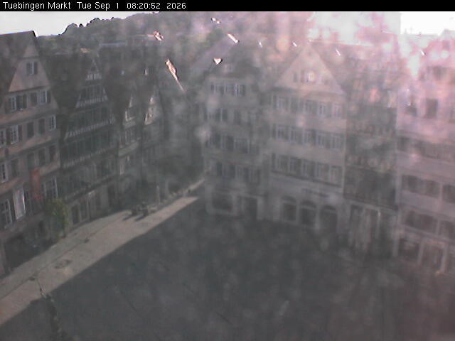 Archiv Foto Webcam Marktplatz Tübingen