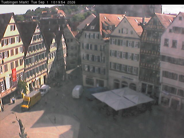 Archiv Foto Webcam Marktplatz Tübingen