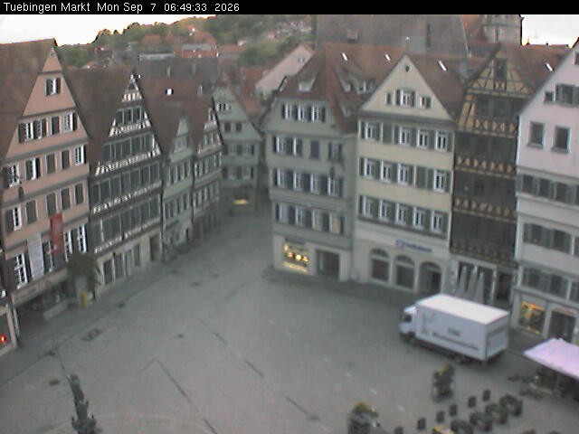 Archiv Foto Webcam Marktplatz Tübingen