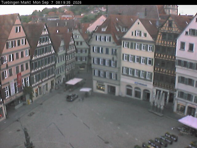 Archiv Foto Webcam Marktplatz Tübingen