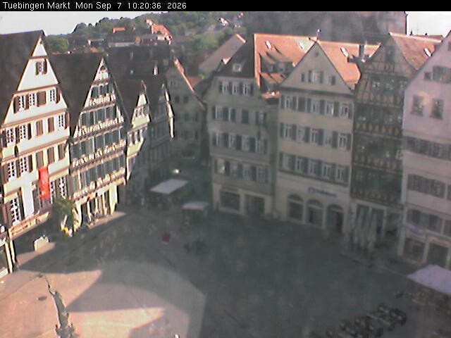Archiv Foto Webcam Marktplatz Tübingen