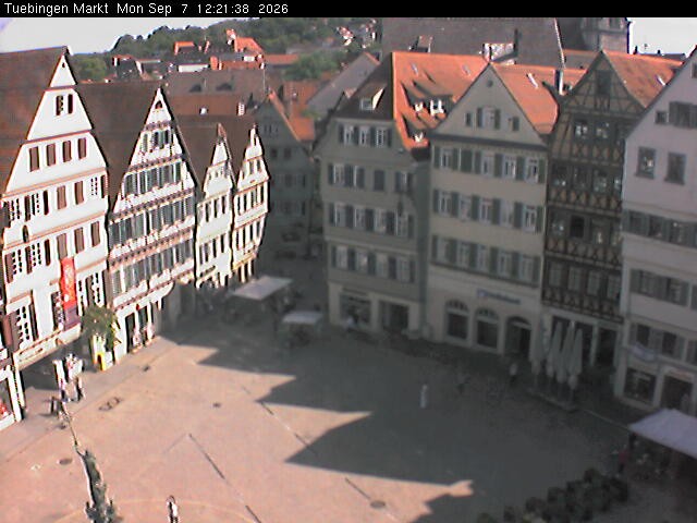 Archiv Foto Webcam Marktplatz Tübingen