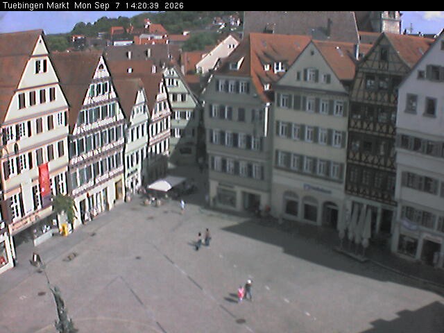 Archiv Foto Webcam Marktplatz Tübingen