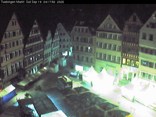 Archiv Foto Webcam Marktplatz Tübingen