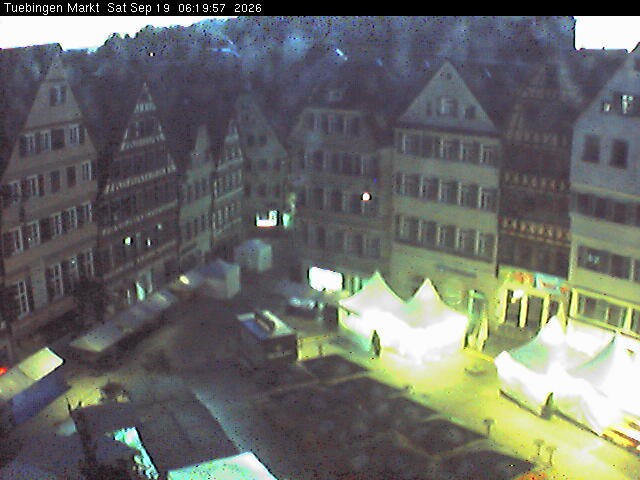 Archiv Foto Webcam Marktplatz Tübingen
