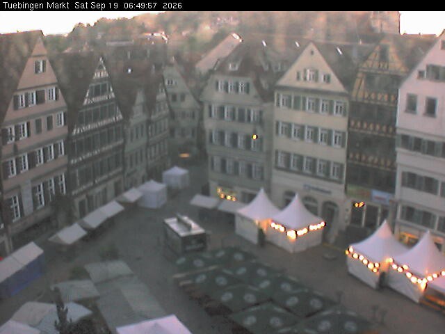 Archiv Foto Webcam Marktplatz Tübingen