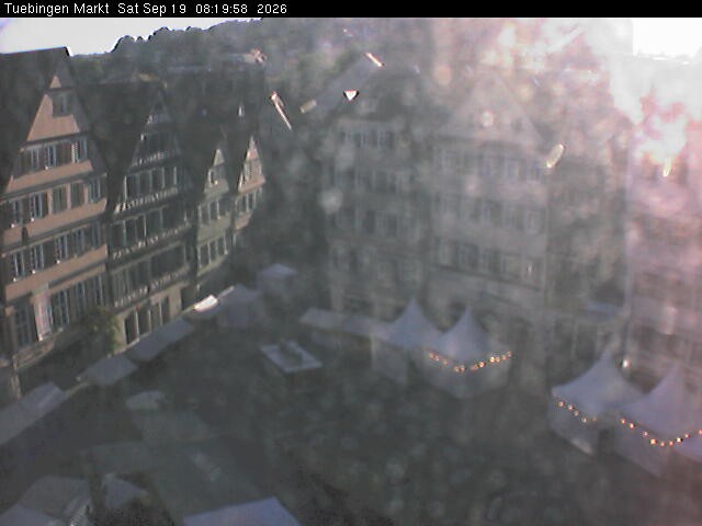 Archiv Foto Webcam Marktplatz Tübingen