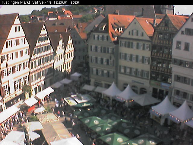 Archiv Foto Webcam Marktplatz Tübingen