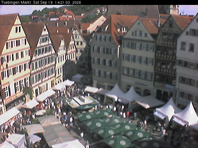 Archiv Foto Webcam Marktplatz Tübingen