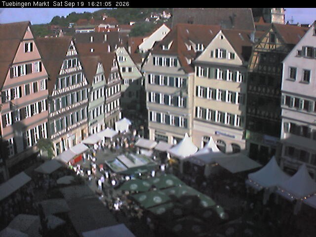 Archiv Foto Webcam Marktplatz Tübingen