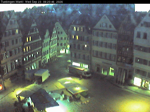 Archiv Foto Webcam Marktplatz Tübingen