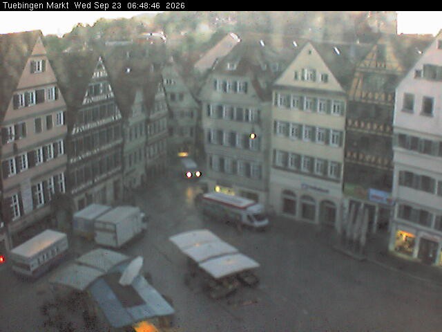 Archiv Foto Webcam Marktplatz Tübingen