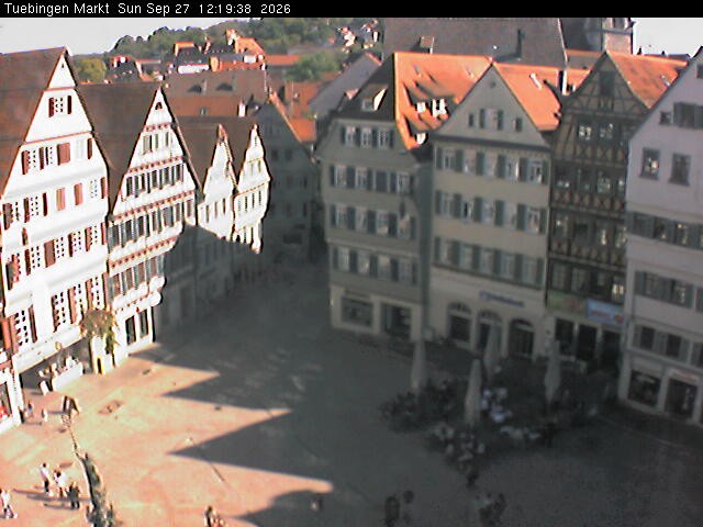 Archived image Webcam Town Square Tübingen