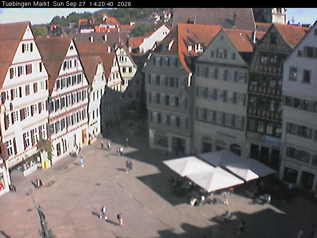 Archived image Webcam Town Square Tübingen